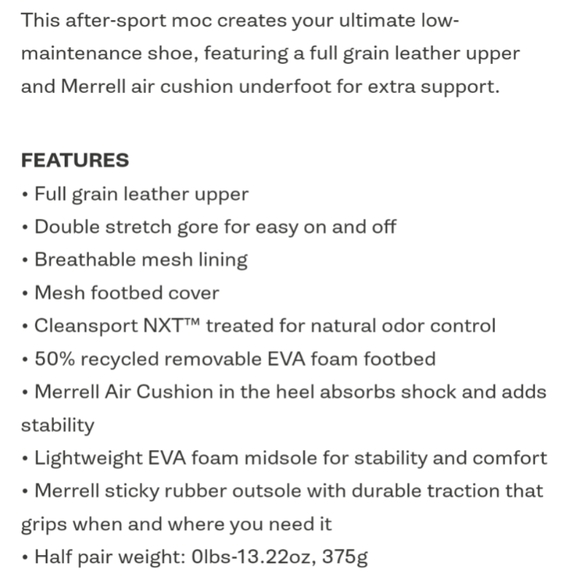 Merrell Jungle Moc Leather 2 Wide Width - Picture 7 of 7